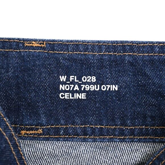 Celine Mid Rise Bootcut Jeans in Blue Denim - Picture 4 of 4